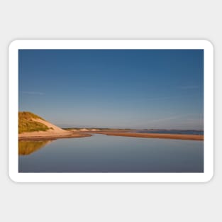 September Blue on Druridge Bay Sticker